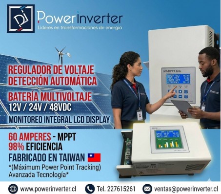REGULADOR SOLAR 12/24/48VDC 80A LCD - MPPT
